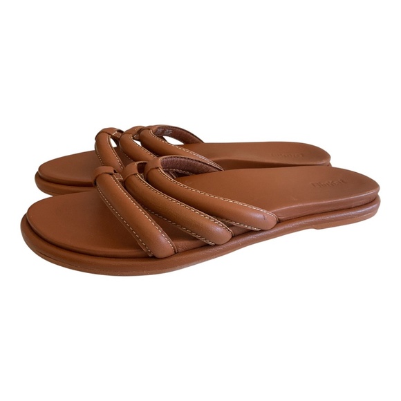 Olukai Tiare Leather Slide Sandals
